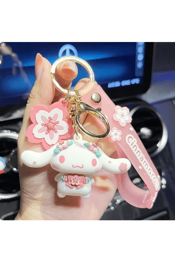Cute Cat HK Keychains w/ Strap