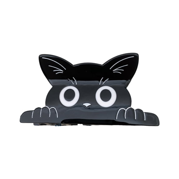 Cute Cat Hair Clip Fashionable Acrylic Hair Accessories For Girls And Women Adorable Animal Design Secure Grip For Sparse Hair