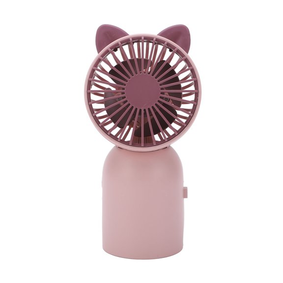 Cute Cat Handheld USB Portable Fan - Compact Rechargeable Mini Desk Fan for Kids Outdoor Travel