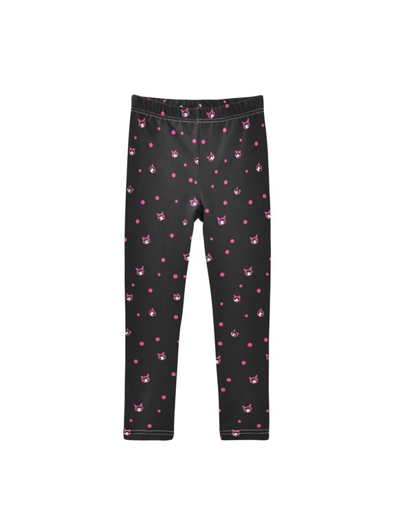 Cute Cat Head Printed Leggings Yoga Pants for in 4t to 10t