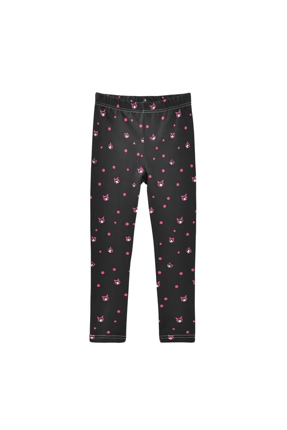 Cute Cat Head Printed Leggings Yoga Pants for in 4t to 10t