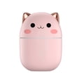 thumbnail image 1 of Cute Cat Humidifier Mini Portable Mist Sprayer - Quiet Operation Compact Design Plug - In Type Pink Color - For Car Desktop Office Bedroom, 1 of 2