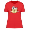 thumbnail image 1 of Cute Cat In A Hat With Feathers T-Shirt Women -Image by Shutterstock, Female Large, 1 of 2