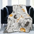 thumbnail image 1 of Cute Cat Kawaii Kitten Blanket, Soft Blankets Flannel Bed Throw Cozy Lightweight Plush Gifts for Kids Boys Girls Women Men Sofa Couch Bedroom Living Rooms Warm All Season, Home Decor, Small 50"x40", 1 of 6