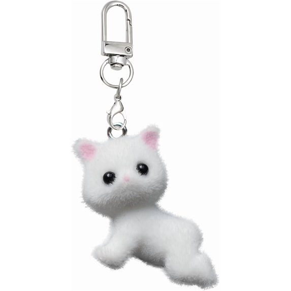 Cute Cat Keychain for Women Girls,Kawaii Bag Purse Handbag Charms Car Accessories For Car Keys Key Chains Decorations Gifts