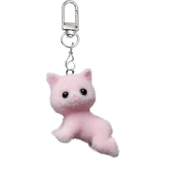 Cute Cat Keychain for Women Girls,Kawaii Bag Purse Handbag Charms Car Accessories For Car Keys Key Chains Decorations Gifts