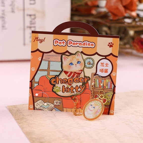 Cute Cat Metal Bookmark Reading Tool for Book Lovers Friends Student Awards Gift Exquisite Student Literary Reading Page Clip