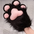 thumbnail image 1 of Cute Cat Mittens Adorable Animal For Anime Conventions And Themed Party, 26, Black, 1 of 2