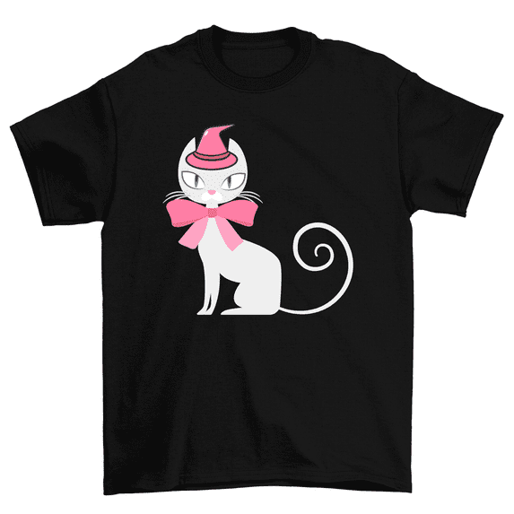 Cute Cat Mom Pink Bow T-Shirt Kitten Kitty Cat Lover Tee Men Women