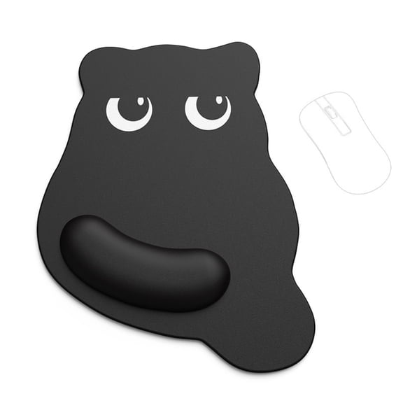 Cute Cat Mouse Pad Small, Portable Non-Slip Desk Mat with Wrist Support for Office Computer Women