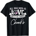 thumbnail image 1 of Cute Cat Named Cheeks Shirt for Women and Girls T-Shirt, 1 of 4