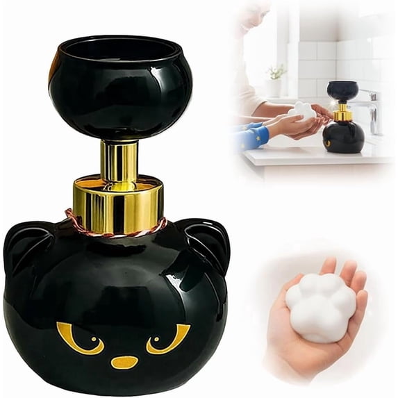 Cute Cat Paw Foam Soap Dispenser, Automatic Print Press Foaming Hand ...