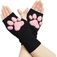 thumbnail image 1 of Cute Cat Paw Mittens Gloves, Kawaii Cat Cosplay Kawaii Soft 3D Toes Beans Fingerless Cat Claw Paws Pad Sleeve, 1 of 6