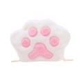 thumbnail image 1 of Cute Cat Paw Shape Crossbody Handbag Plush Shoulder Bag Purse with Chain Strap,White, 1 of 4