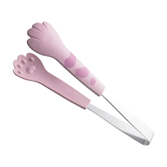Cute Cat Paw-Shaped Food Tongs, Heat-Resistant Stainless Steel Serving Clips for Grilling, Baking, Lemon Slices, and Food Handling, Perfect for Entertaining and Kitchen Use