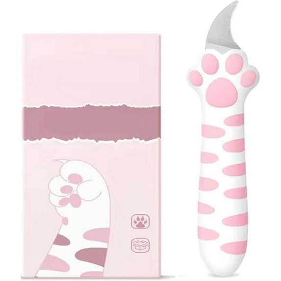 Cute Cat Paw Sharp Box Cutters Mini Portable Cat Claw Utility Knife Creative Hand Account Decor Paper Cutting Tools Art Supplies