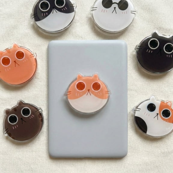 Cute Cat Phone Grip, Cat Phone Griptok, Phone Accessory, Acrylic Phone Grip Cute Phone Stand MagSafe Compatible