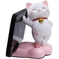 thumbnail image 1 of Cute Cat Phone Holder Desk Ornament Kawaii Phone Stand Universal Desk Phone Stand for All Mobile Smartphones Tablets, 1 of 8