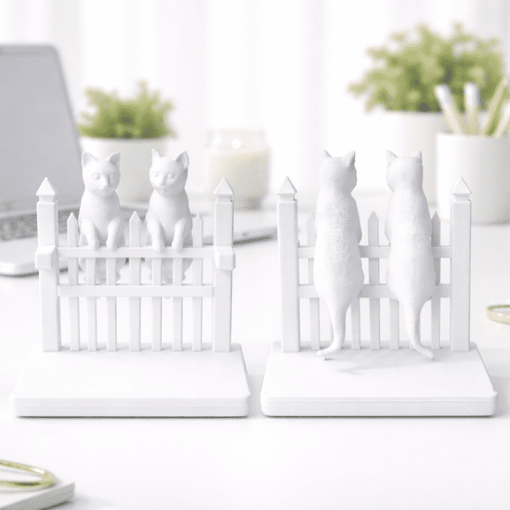 Cute Cat Phone Stand for Desk Universal Cell Phone Holder for All Smartphones, Decorative Cat Desk Phone Holder