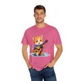 thumbnail image 1 of Cute Cat Playing Guitar Comfort Colors Unisex T-Shirt, 1 of 4