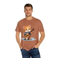 thumbnail image 1 of Cute Cat Playing Guitar Comfort Colors Unisex T-Shirt, 1 of 4