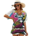thumbnail image 1 of Cute Cat Playing Yarn Cover Ups Dresses Women Summer Dress Vintage, 1 of 6