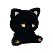 Cute Cat Plush Toy Soft Short Velvet Kitten Doll, Miniature Feline Mascot for Desk Bedding Sofa Decoration, 5.9in Lovable Stuffed Animal, Great Gift