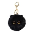 thumbnail image 1 of Cute Cat Po M Po M Keychain Charm for Bag Purse Car and Backpack Accessories Ideal for Cat Lovers Unique Furry Key Ring Durable and Stylish Design, 1 of 4