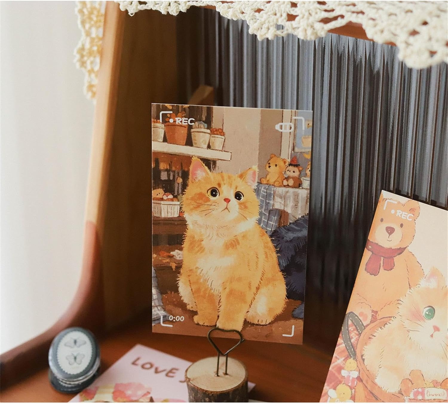 Cute Cat Postcards - Blank Inside, Hand Drawn Kitty Cards for Gifts, Thank You, Birthday, Wall Decor