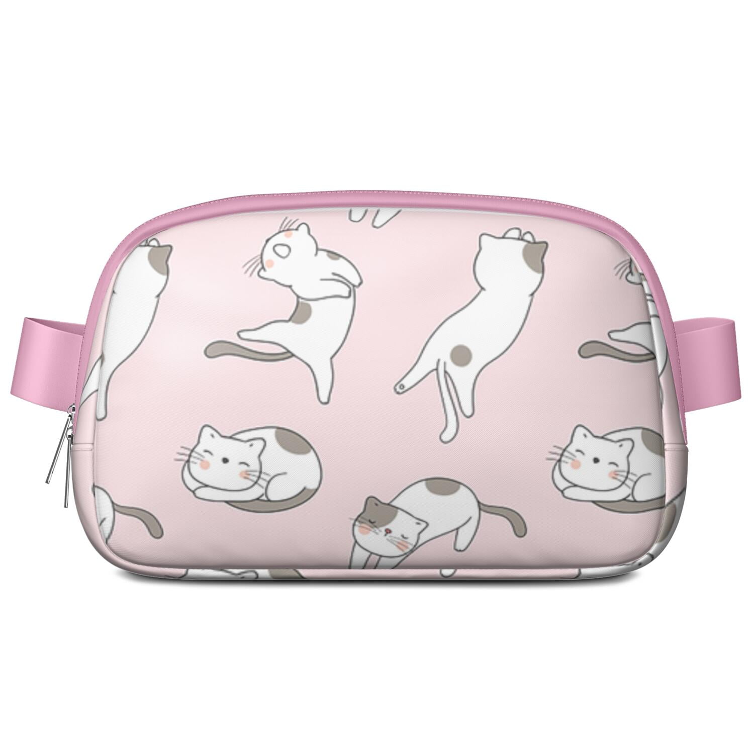 Cute Cat Print Belt Bag – Funny Pet Lovers Fanny Pack for Women with Adorable Pattern and Comfortable Adjustable Strap