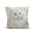 thumbnail image 1 of Cute Cat Print Pillow, Bedroom Living Room Sofa Cushion for Sofa Living Room Decoration, 18x18in (without Core), 1 of 6