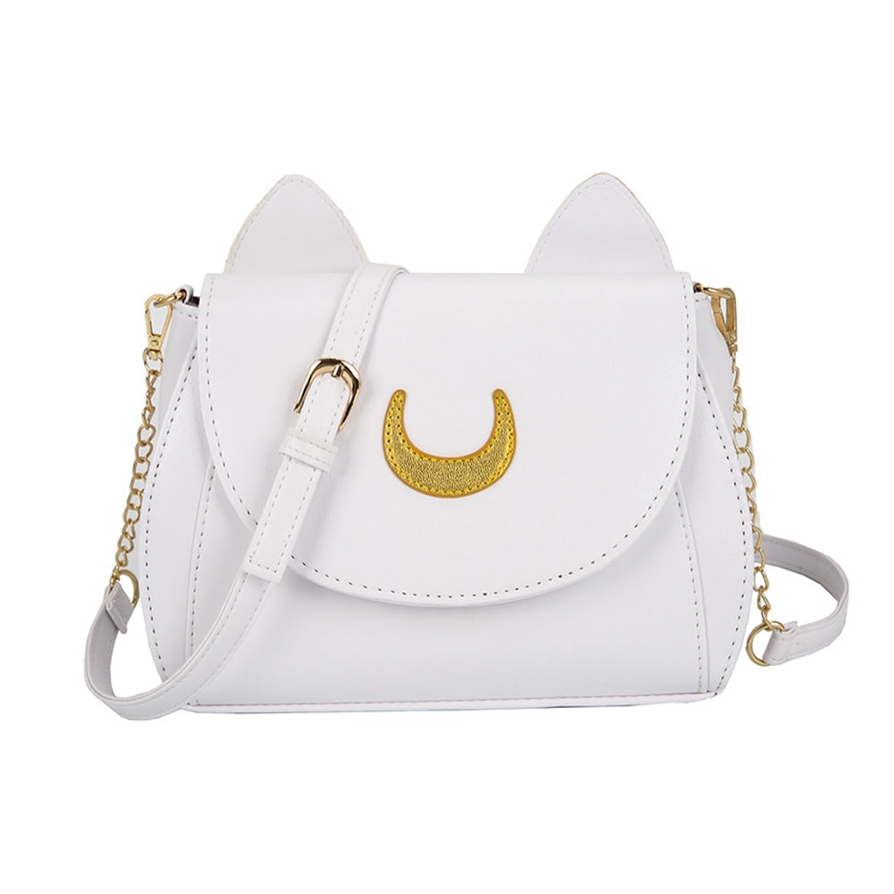 Cute Cat Purses Pu Leather Stylish Handbags Shoulder Bags