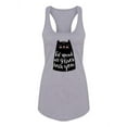 thumbnail image 1 of Cute Cat Quote Racerback Tank Women -Image by Shutterstock, Female Large, 1 of 4