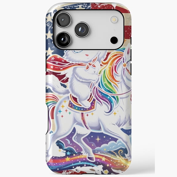 Cute Cat Riding Unicorn Rainbow for iPhone Case 17 11 12 13 14 15 16 Pro Max