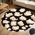 thumbnail image 1 of Cute Cat Round Carpet Living Room Bedroom Home Decoration Coffee Table Mat Lounge Rug Chair Mats, 1 of 5