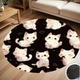 thumbnail image 1 of Cute Cat Round Carpet Living Room Bedroom Home Decoration Coffee Table Mat Lounge Rug Chair Mats, 1 of 5