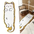thumbnail image 1 of Cute Cat Rug, Cat Shaped Bathmat, Premium Tufted Rug, Soft, Fluffy, Plush, Absorbent, Quick Dry, Non Slip, Machine Washable for Shower Floor, Bathroom, Bedroom, 16*47 inch, 1 of 9