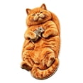 thumbnail image 1 of Cute Cat Rug Featuring Orange Feline Design, Soft Faux Rug for Cozy Floor Comfort, Animal Rug for Bedroom & Nursery Decor, Pink Fluffy Rug Ideal for Student Room Accents, Adorable, 1 of 5