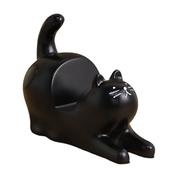 Cute Cat Shape Cell Phone Holder, Creative Desktop Decorative Ornament, Universal Tablet Stand for Desk and Tabletop Home Office Decoration Accessories
