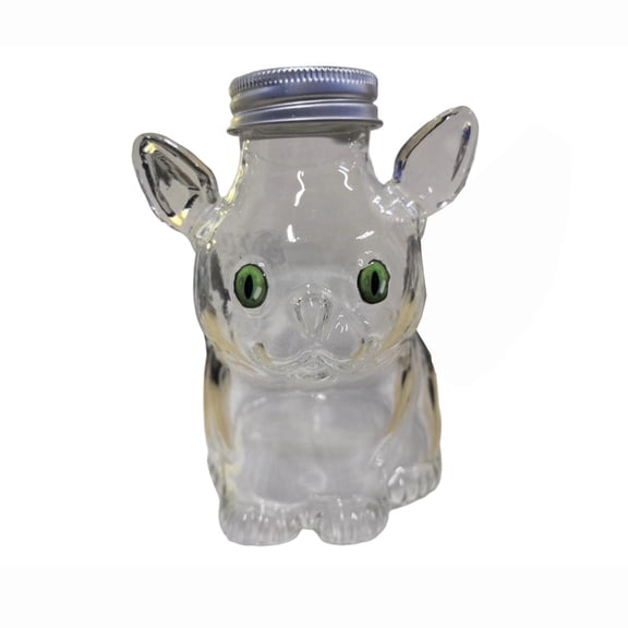 Cute Cat-Shaped Glass Spice Jar with Airtight Lid,Clear Glass Condiment Pot for Seasoning Salt Sugar Pepper Shaker,Kitchen Storage,1-Piece