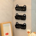 thumbnail image 1 of Cute Cat Shaped Glasses and Sunglasses Storage Box, Wall Mounted Eyewear Organizer Rack for Bathroom, Bedroom, Entryway, Hat and Accessory Holder Black, 1 of 6