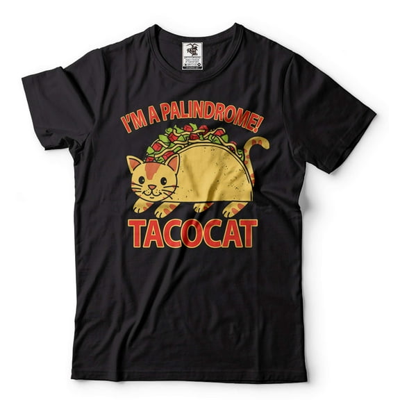Cute Cat Shirt Taco Cat Shirt Funny Cat Shirt Mexican Food Shirt Taco Shirts Mexican Food Shirt (Large Black)