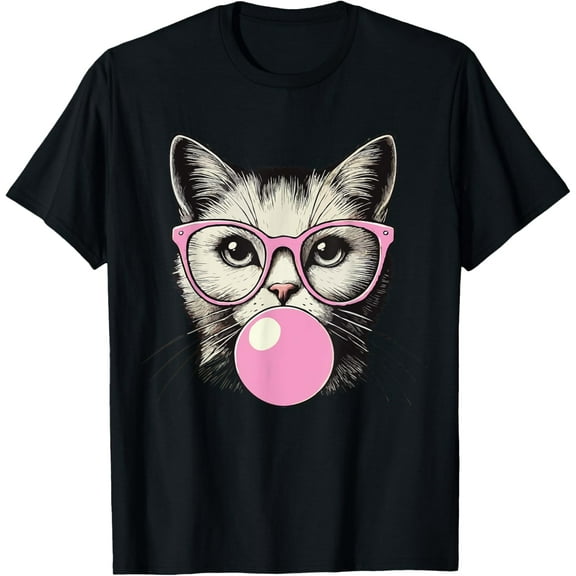 Cute Cat Shirt for Women Funny Cat Lovers T-Shirt Tops Tee