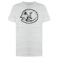 thumbnail image 1 of Cute Cat Sleeping Sketch T-Shirt Men -Image by Shutterstock, Male Small, 1 of 2