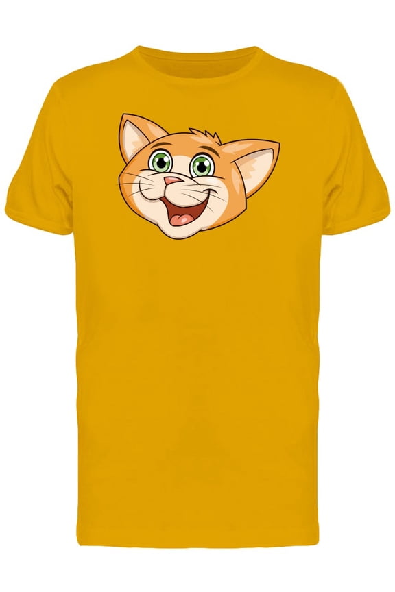 Cute Cat Smiling Tee Men's -Image by Shutterstock