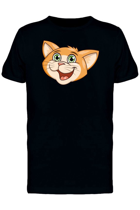 Cute Cat Smiling Tee Men's -Image by Shutterstock