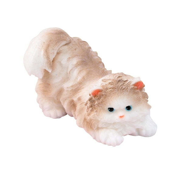 Cute Cat Squishy Stress Ball, Hand Painted Soft Kitty Decompression Fidget for Adults, Sensory Stress Relief Supply for Home Office Daily Relaxation