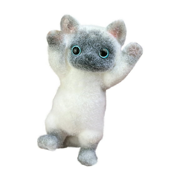 Cute Cat Taba Squishy, Stress Relief Taba Big Cat Squishy Toy, Soft Cat Squishies Squeeze Balls, Furry Animal Models Fidget Toys