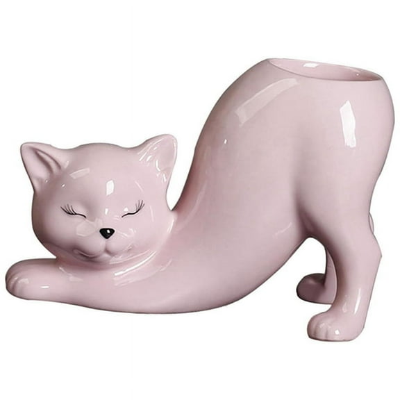 Cute Cat Tail Flower Pot, Ceramic Cartoon Animals, Cactus Flower Pot