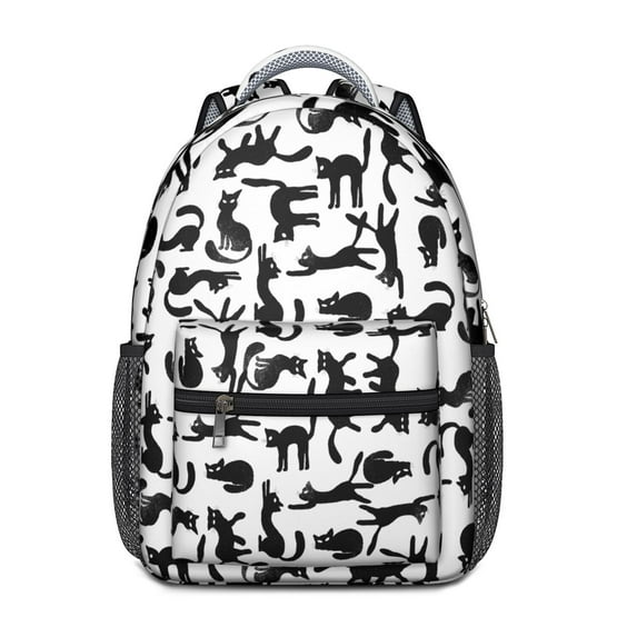 Cute Cat Waterproof School Backpack for Teens - Ergonomic Student Backpack with Spinal Support & Breathable Straps